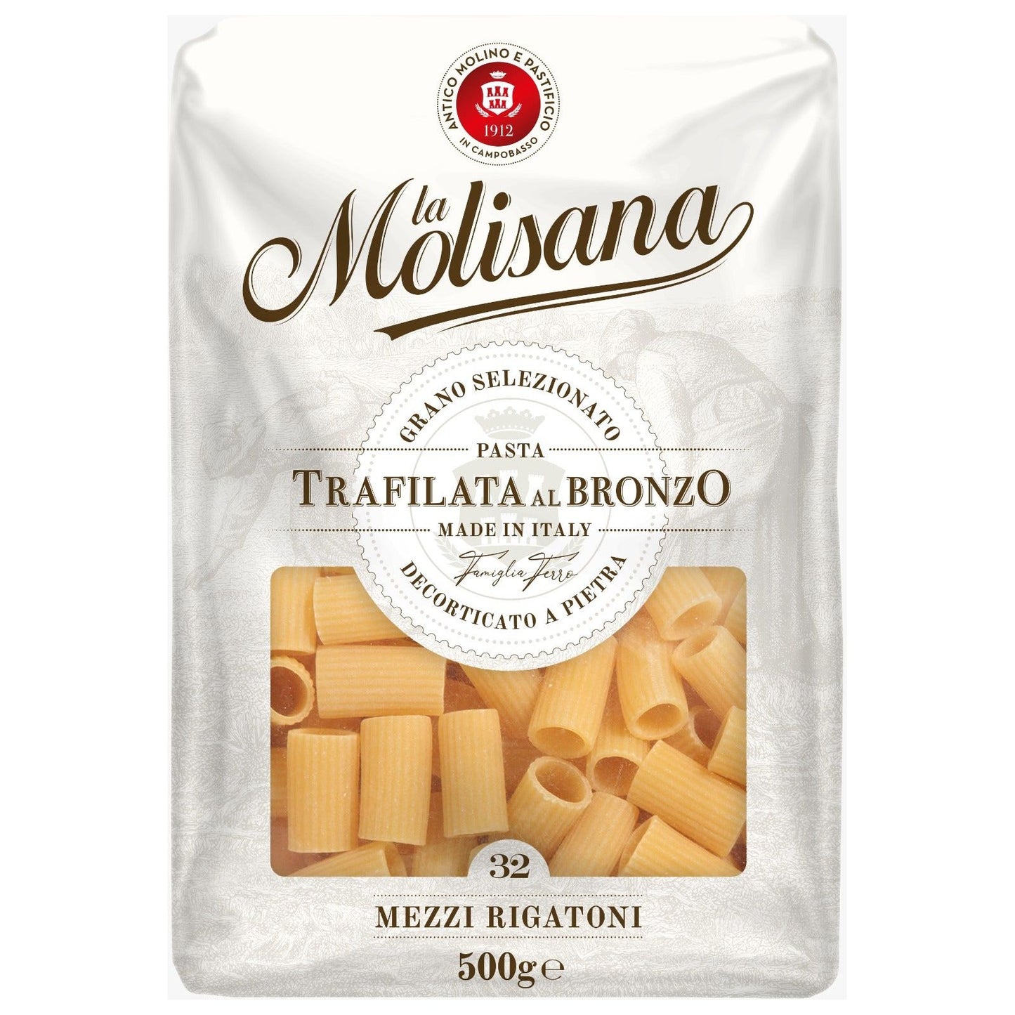 LA MOLISANA - NO.32 MEZZI RIGATONI 500G FQ (KMONDO)